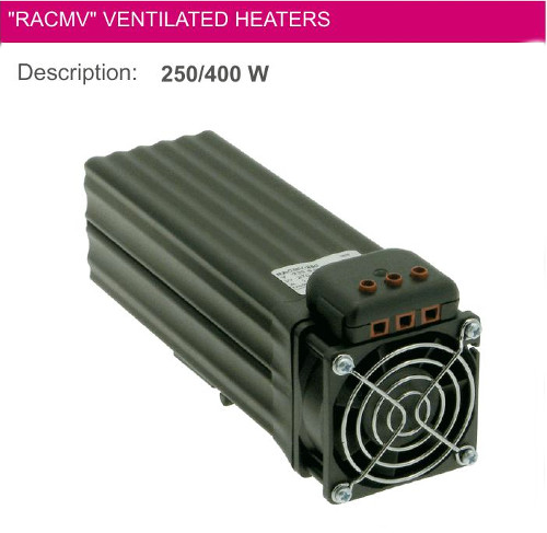 RISCALDATORE RACMV-400 anticondensa ventilato 230V 400W 70°C A=197 B=70mm